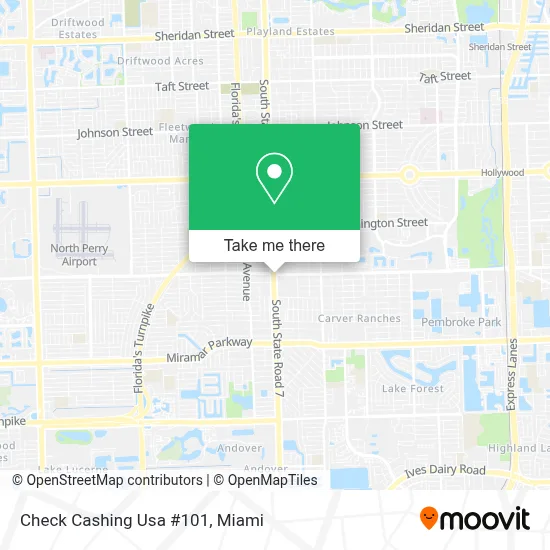 Check Cashing Usa #101 map