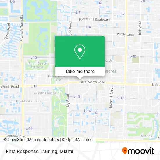 First Response Training map