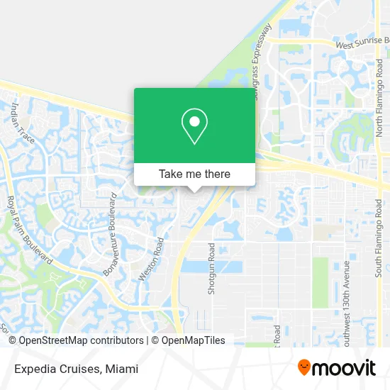 Expedia Cruises map