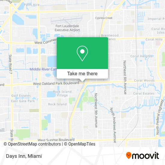 Days Inn map