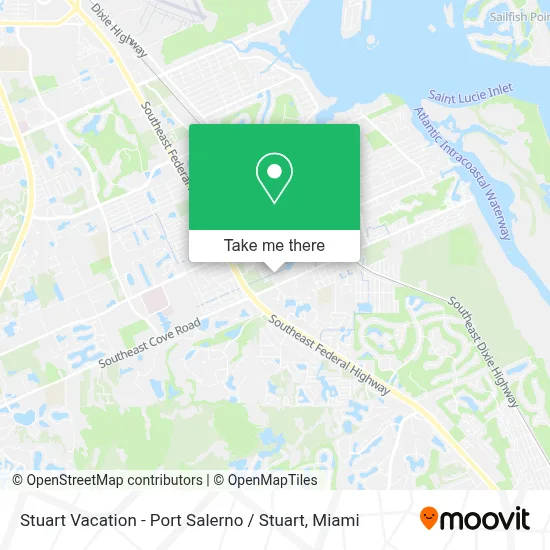 Stuart Vacation - Port Salerno / Stuart map