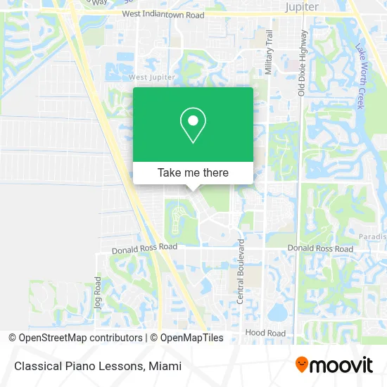 Classical Piano Lessons map