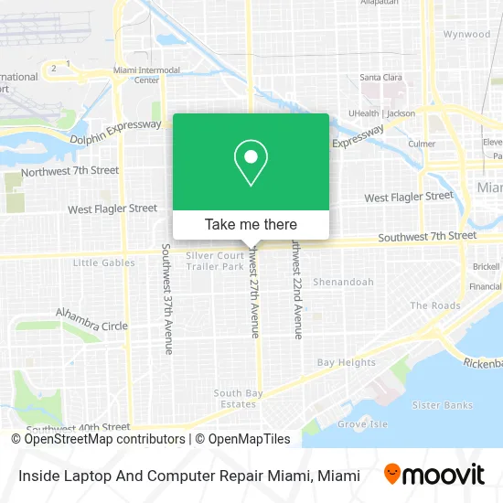 Inside Laptop And Computer Repair Miami map