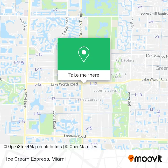 Ice Cream Express map