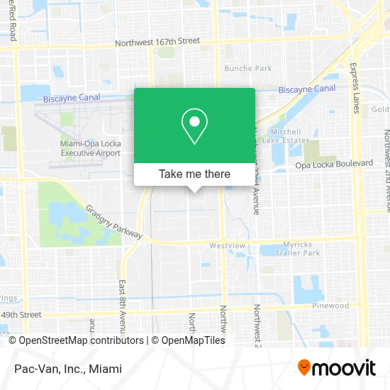 Pac-Van, Inc. map