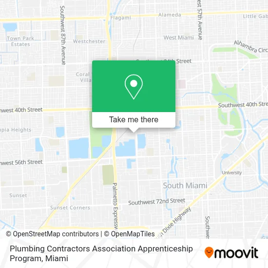 Plumbing Contractors Association Apprenticeship Program map
