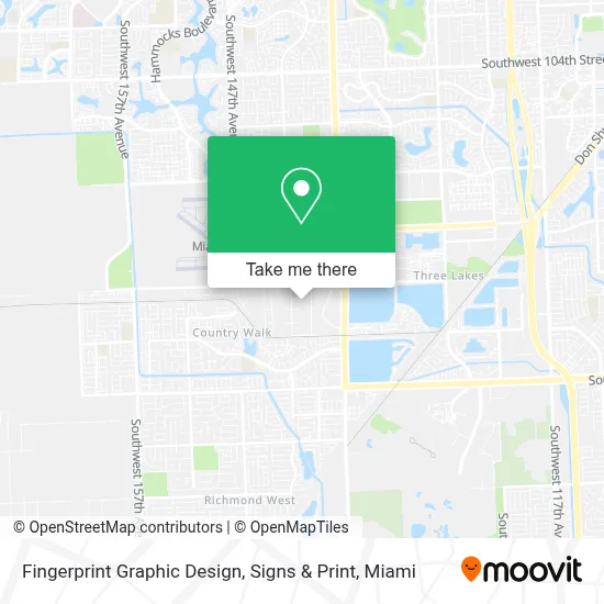 Fingerprint Graphic Design, Signs & Print map
