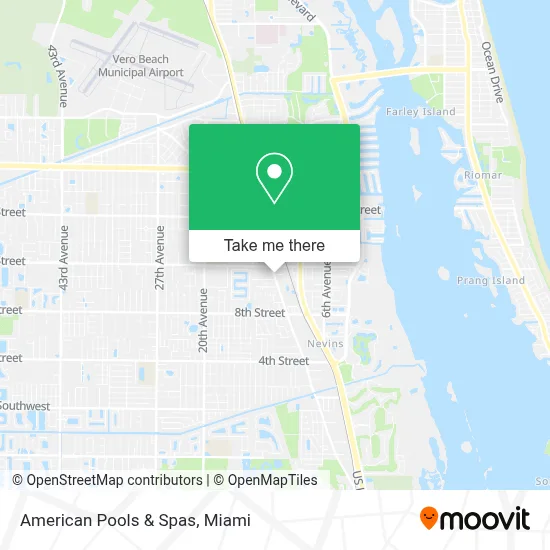 American Pools & Spas map