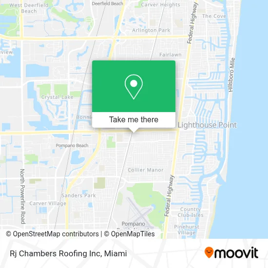 Rj Chambers Roofing Inc map