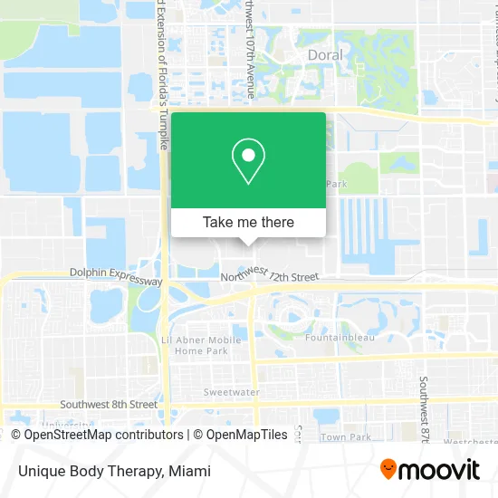 Unique Body Therapy map