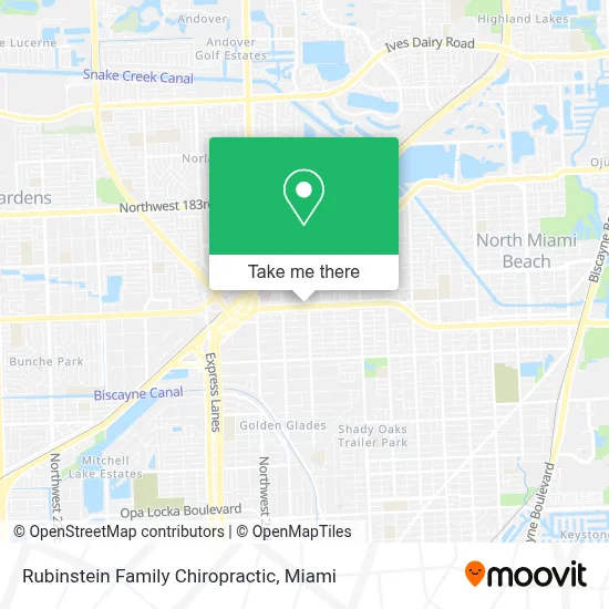 Rubinstein Family Chiropractic map