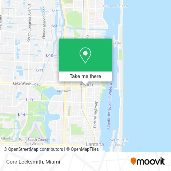 Core Locksmith map