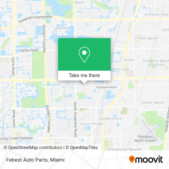 Febest Auto Parts map
