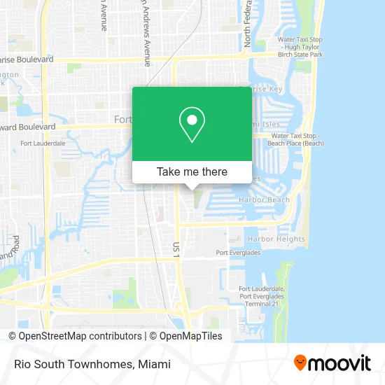 Rio South Townhomes map