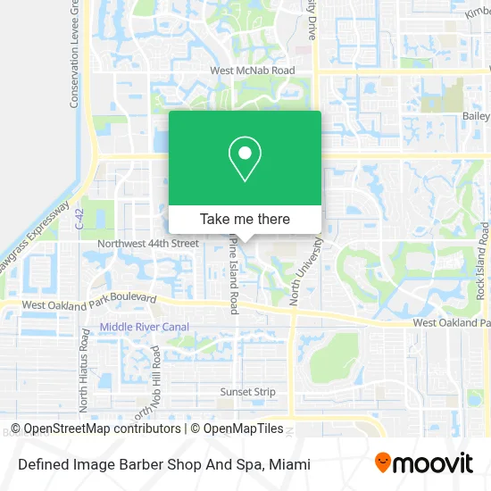 Defined Image Barber Shop And Spa map