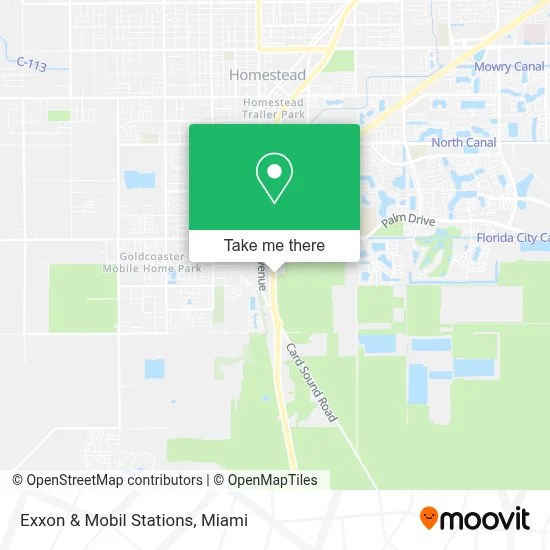 Exxon & Mobil Stations map
