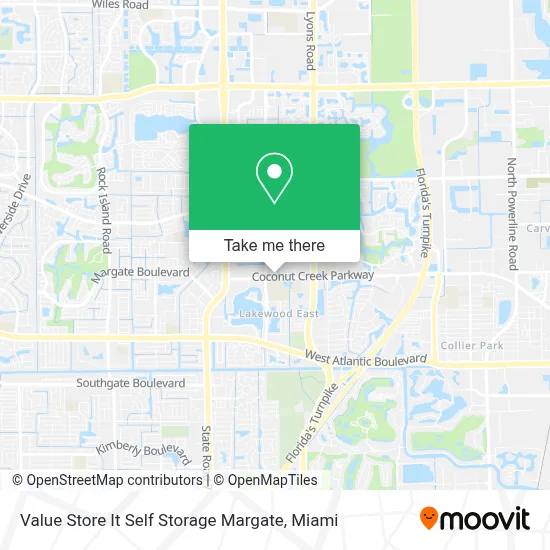 Value Store It Self Storage Margate map