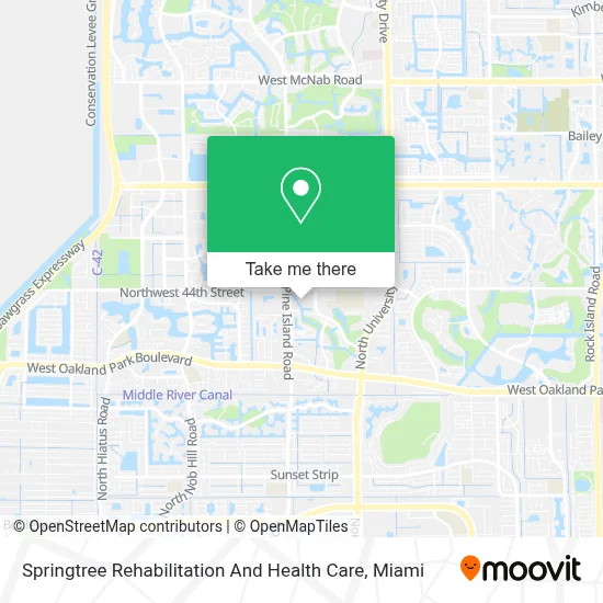 Springtree Rehabilitation And Health Care map