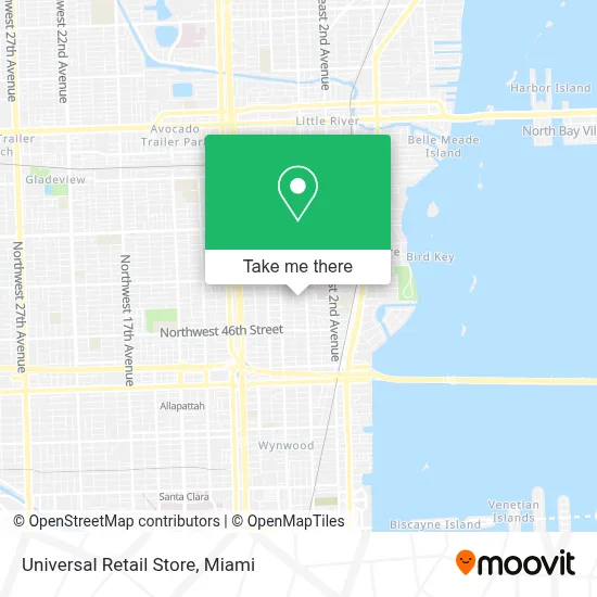 Universal Retail Store map