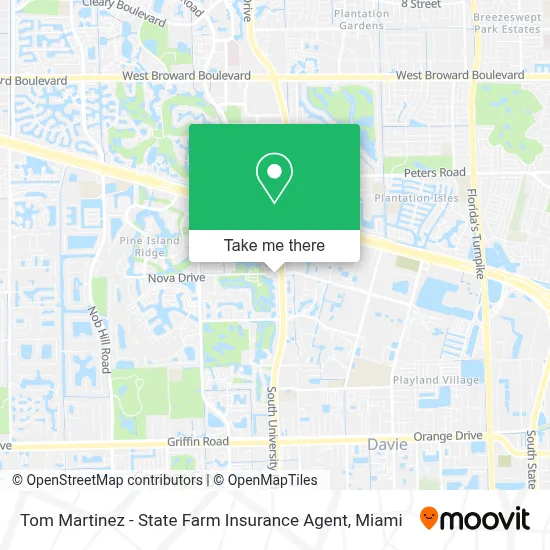 Tom Martinez - State Farm Insurance Agent map