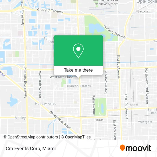 Cm Events Corp map