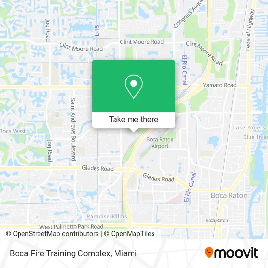 Boca Fire Training Complex map