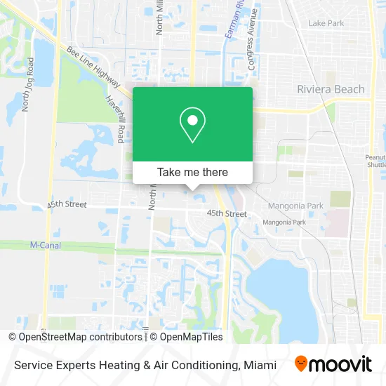 Service Experts Heating & Air Conditioning map