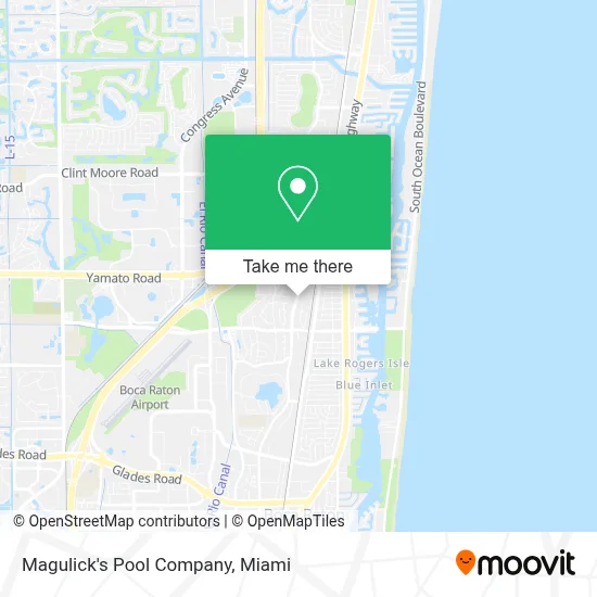 Magulick's Pool Company map