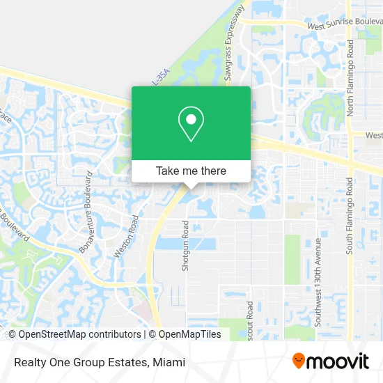 Realty One Group Estates map