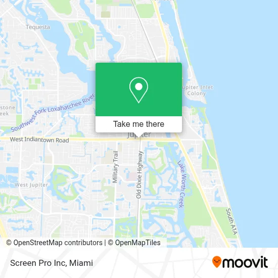 Screen Pro Inc map