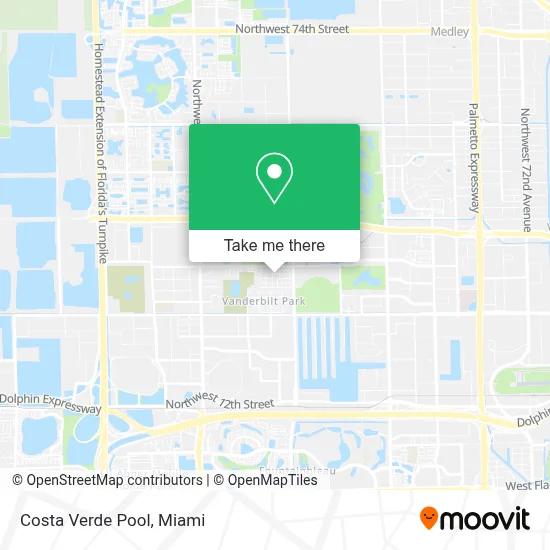Costa Verde Pool map