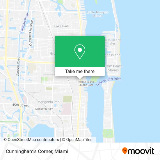 Cunningham's Corner map