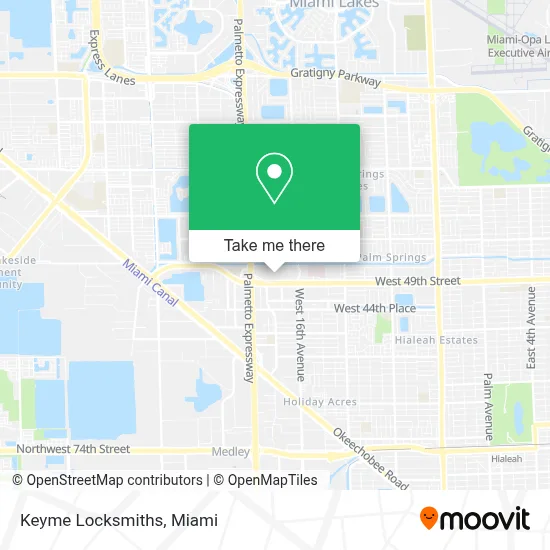 Keyme Locksmiths map