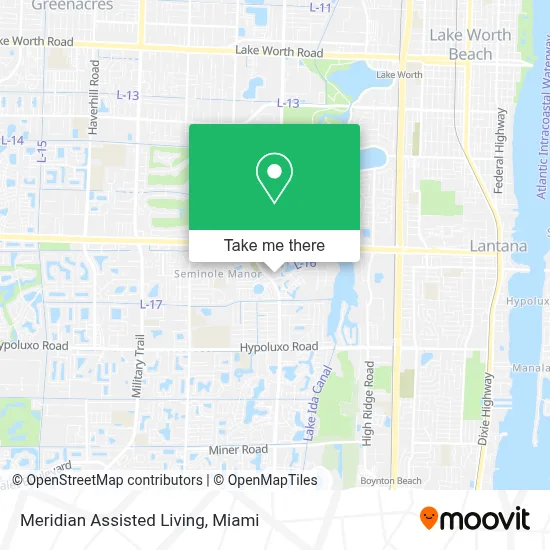Meridian Assisted Living map