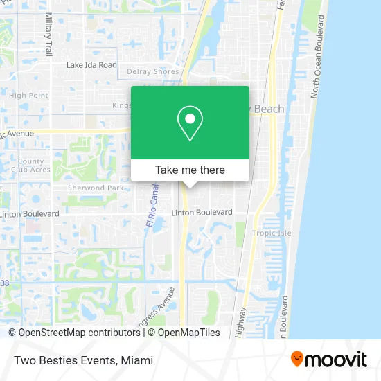 Two Besties Events map