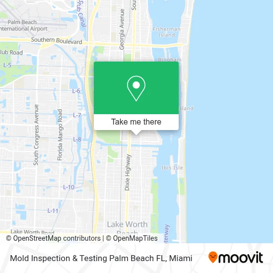 Mold Inspection & Testing Palm Beach FL map
