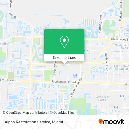 Alpha Restoration Service map