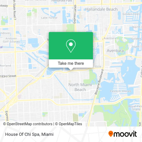 House Of Chi Spa map