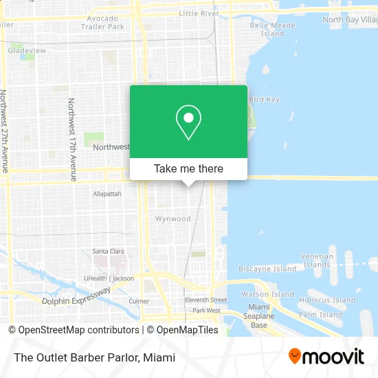 The Outlet Barber Parlor map