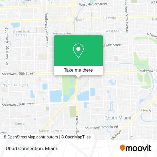 Ubud Connection map