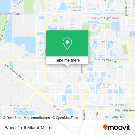 Wheel Fix It Miami map