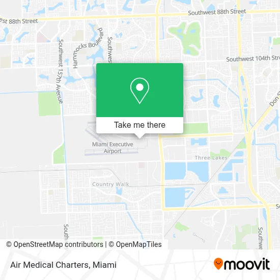 Air Medical Charters map