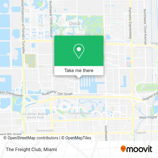 The Freight Club map