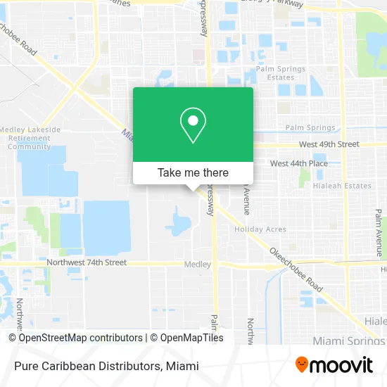 Pure Caribbean Distributors map