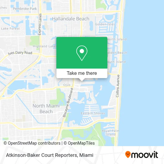 Atkinson-Baker Court Reporters map