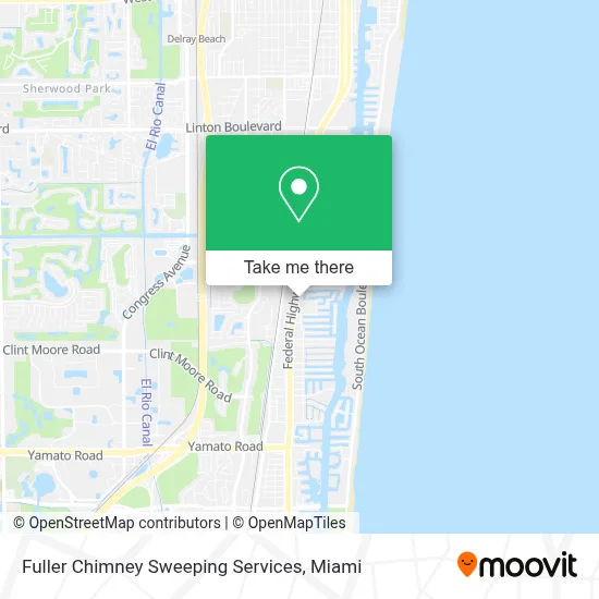 Fuller Chimney Sweeping Services map