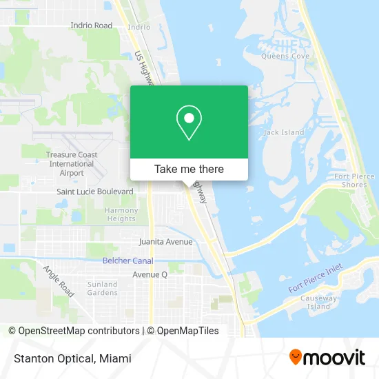 Stanton Optical map