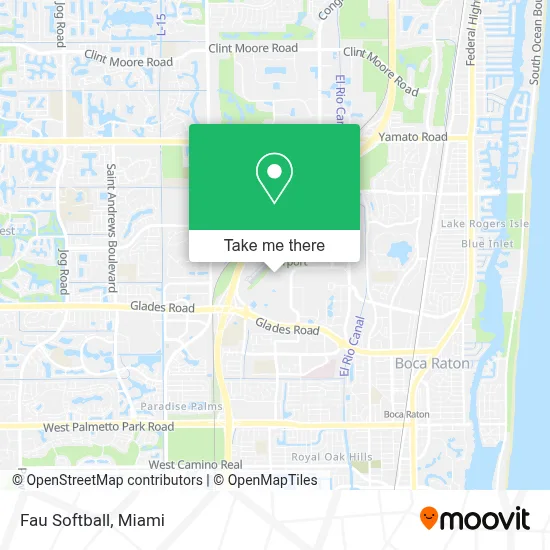 Fau Softball map