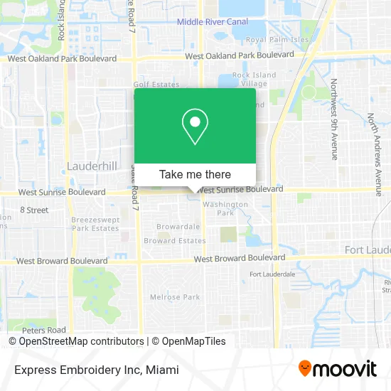 Express Embroidery Inc map