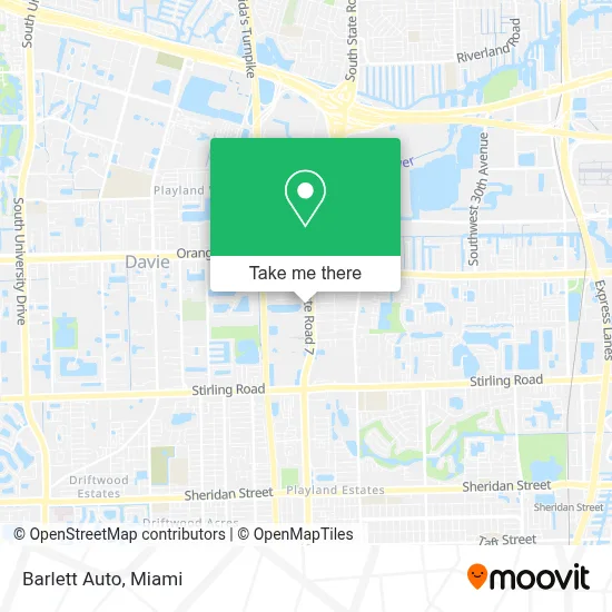 Barlett Auto map